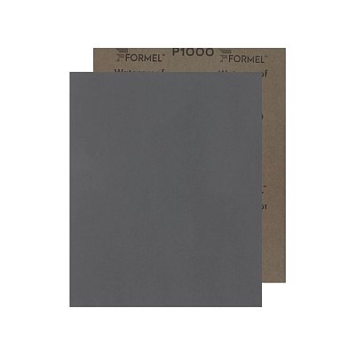 Водостойкая бумага FORMEL WATERPROOF 230*280 мм, латексная пропитка 30%, зерно Р1000, характеристика NEW 85957321000