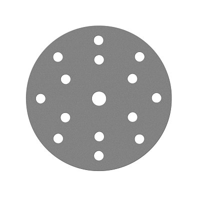 Диск шлифовальный на пленочной основе Sandwox 235 Grey Zirconia 15 отв. (150мм, Р220, 100шт) 235.150.220.15